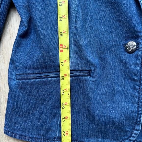 INC International Concepts Women’s Puff Sleeve Denim Blazer - Picture 5 of 9